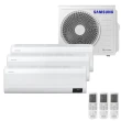 Ar Condicionado Multi Tri Split Samsung Wind Free 24000 BTUs (2x9000+1x12000) Quente-Frio Inverter 220V